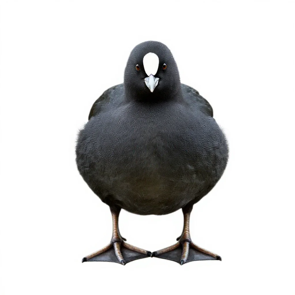 Water ouzel isolated on a white background
