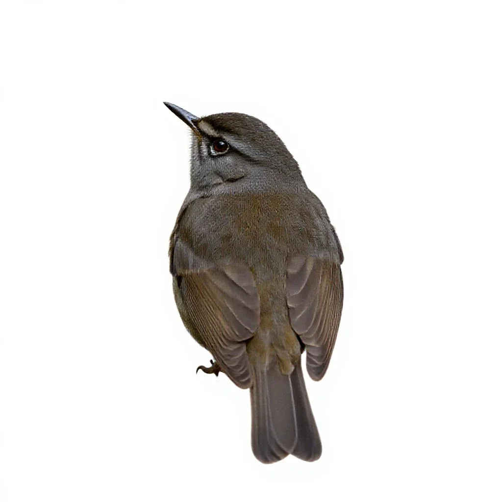 Water thrush isolated on a white background