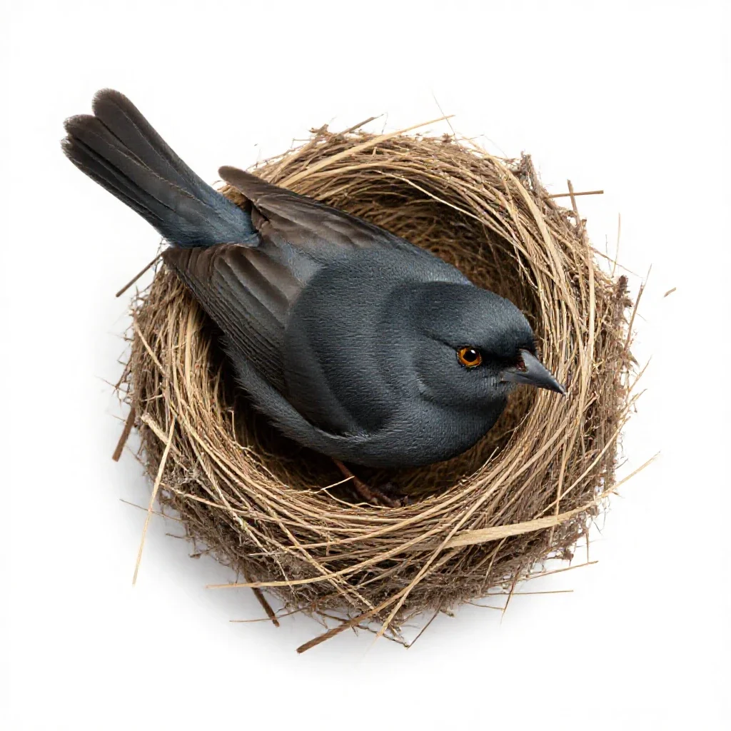Weaver isolated on a white background
