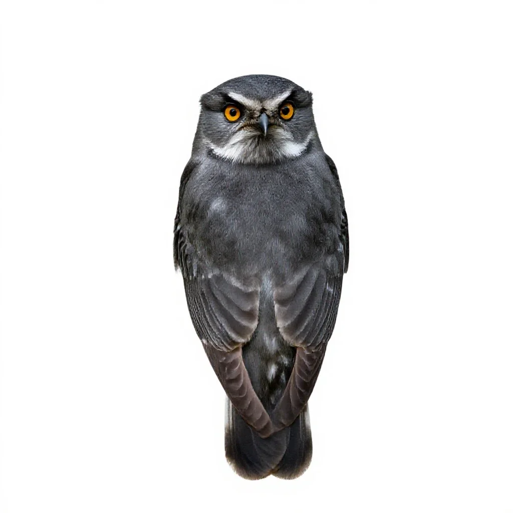 Whippoorwill isolated on a white background