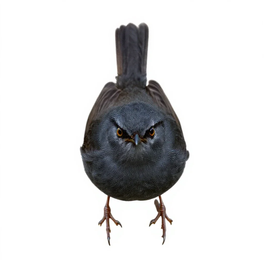 Wren warbler isolated on a white background