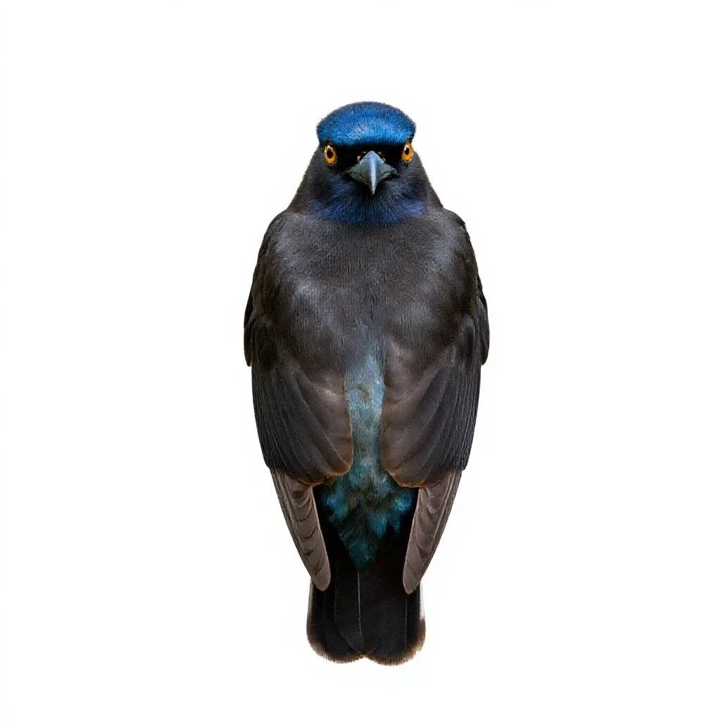 Afropavo isolated on a white background