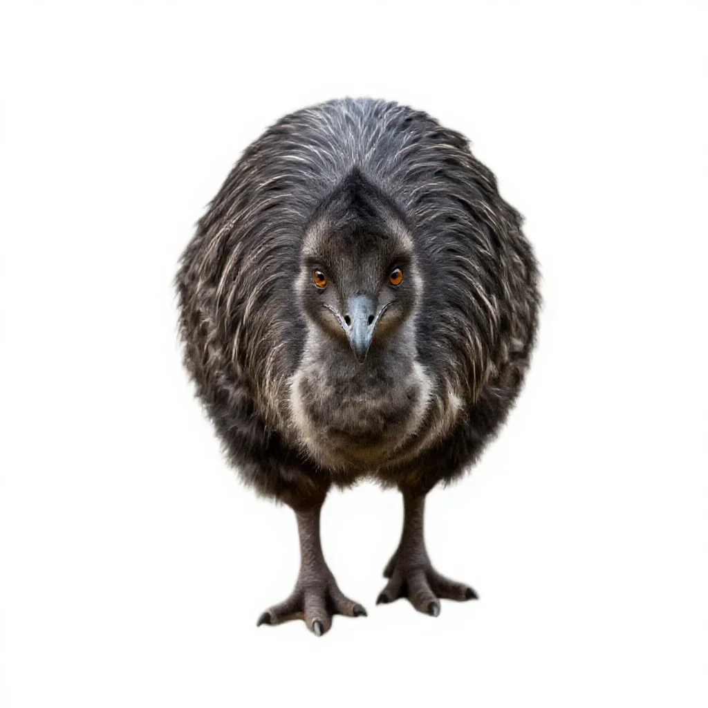 Anomalopteryx isolated on a white background