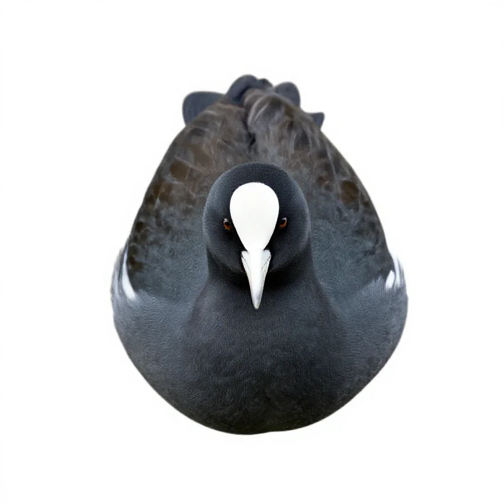 Aquatic bird isolated on a white background