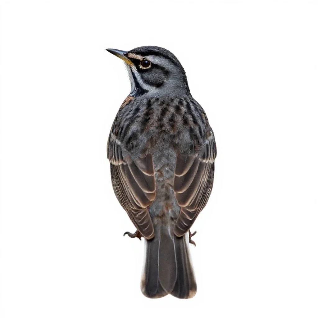 Eastern meadowlark isolated on a white background