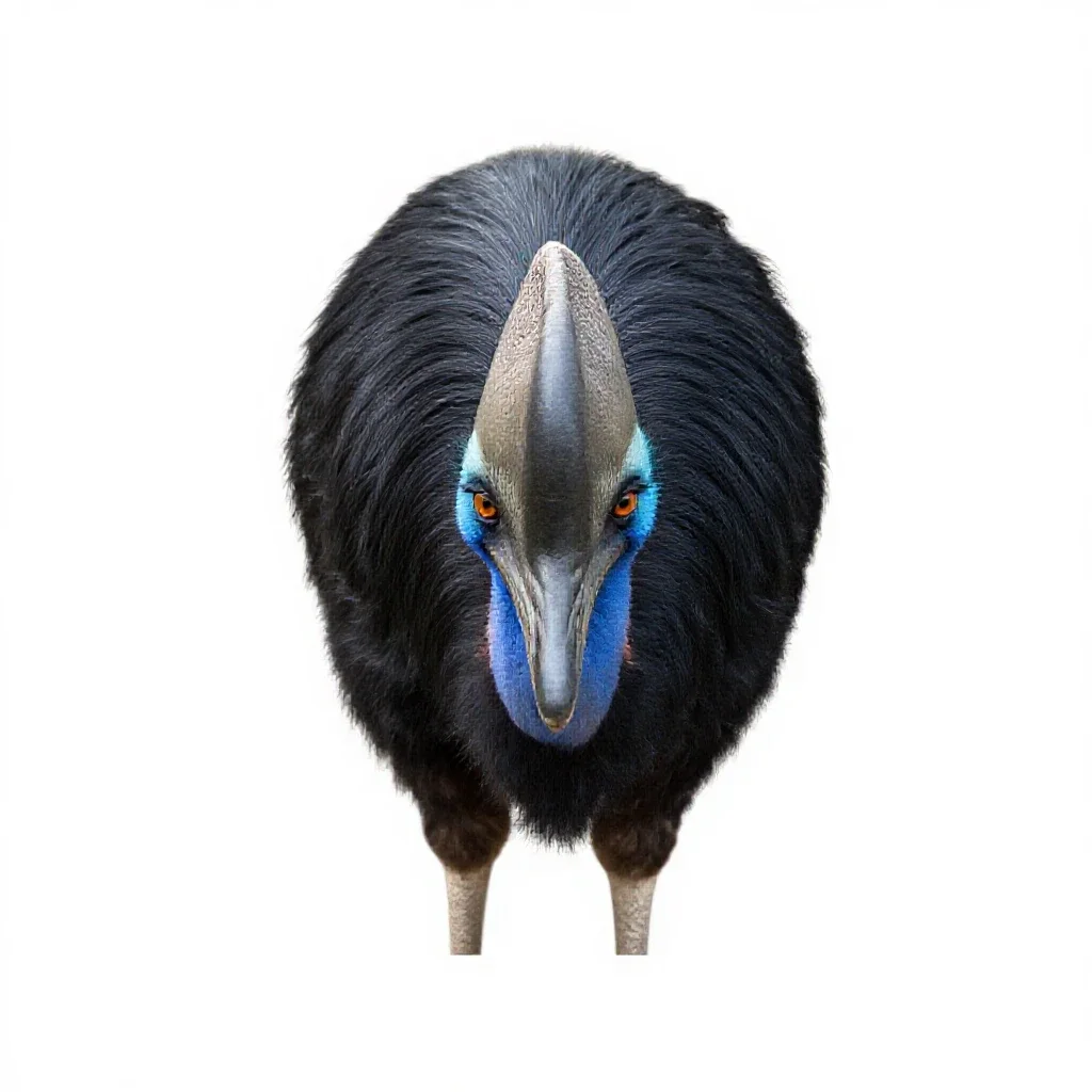 Elephant bird isolated on a white background