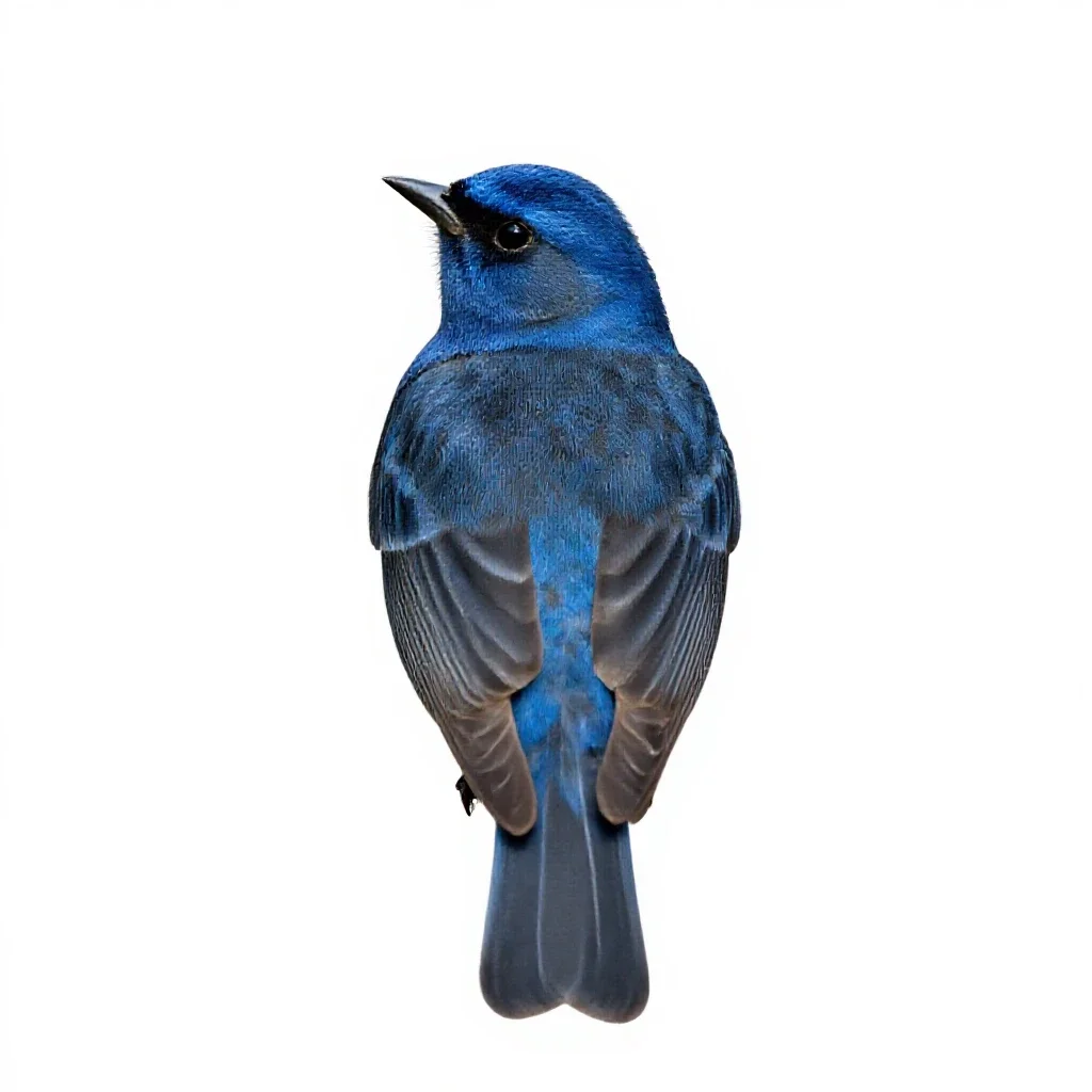 Indigo bunting isolated on a white background