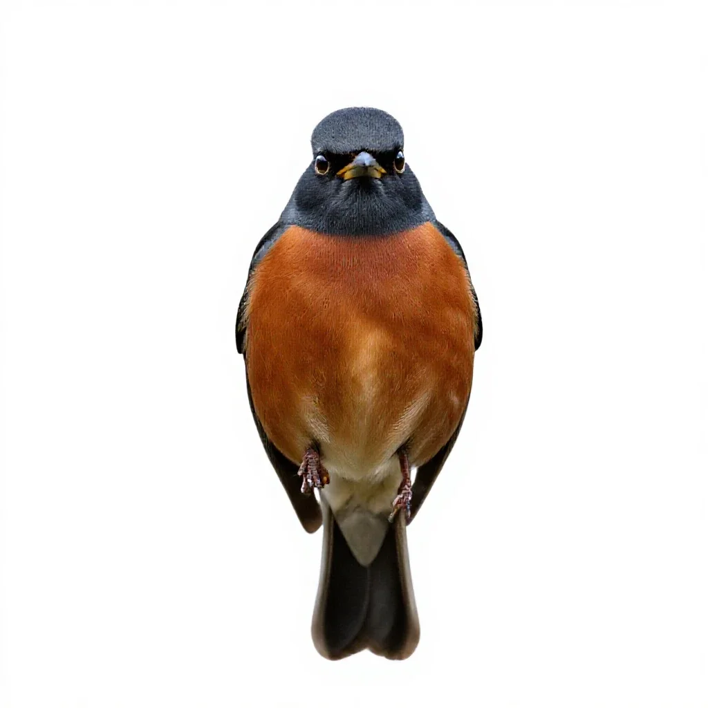 Orchard oriole isolated on a white background