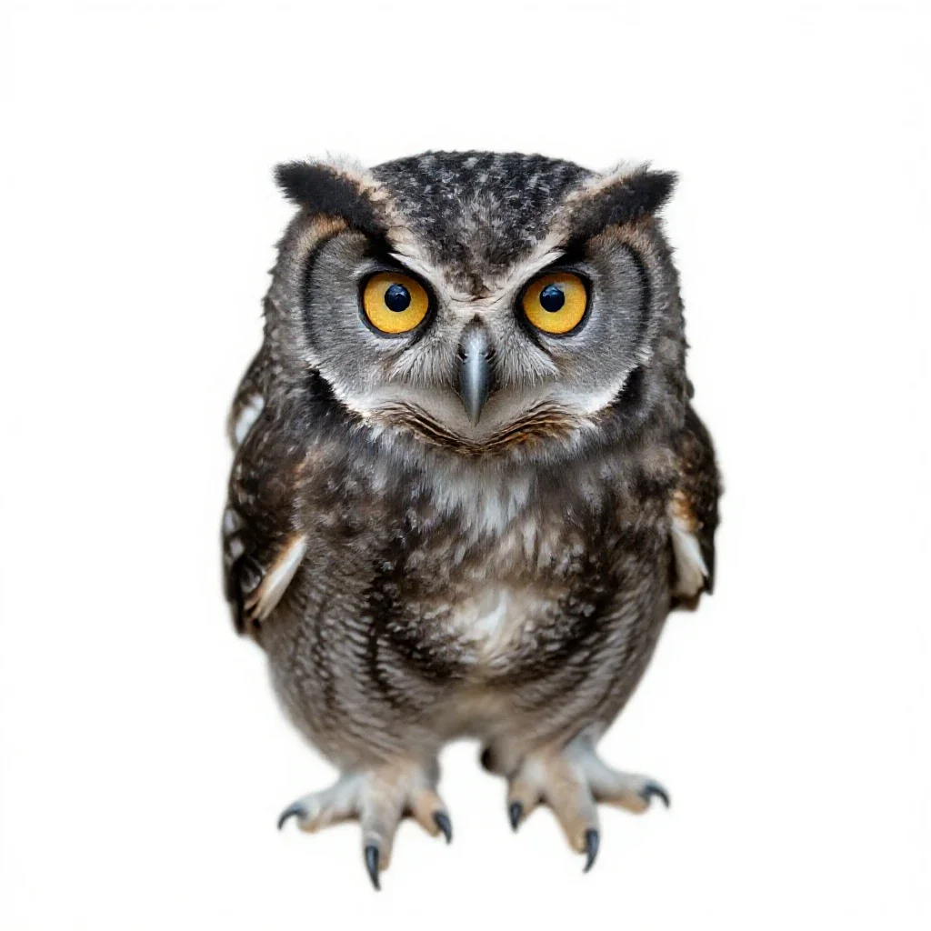 Owlet isolated on a white background