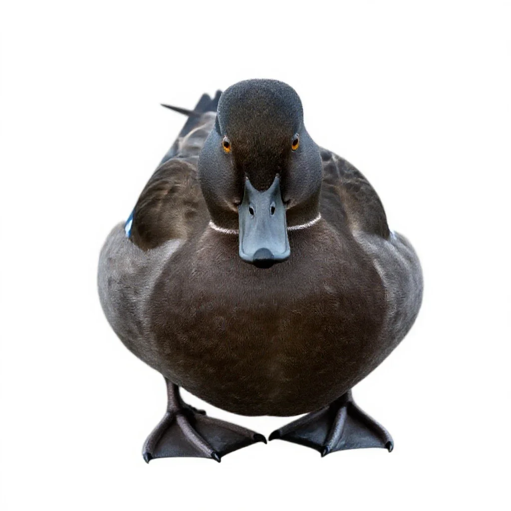 Common scoter isolated on a white background