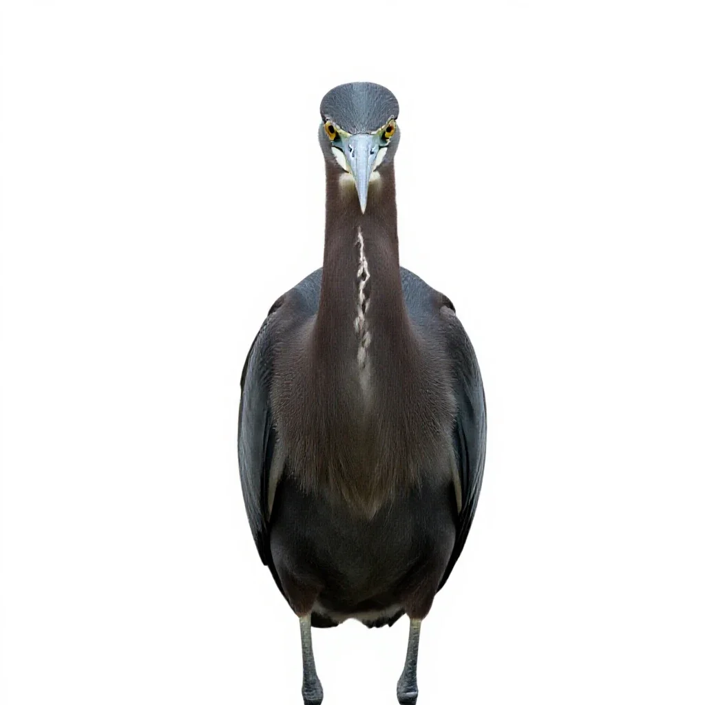 Crane isolated on a white background