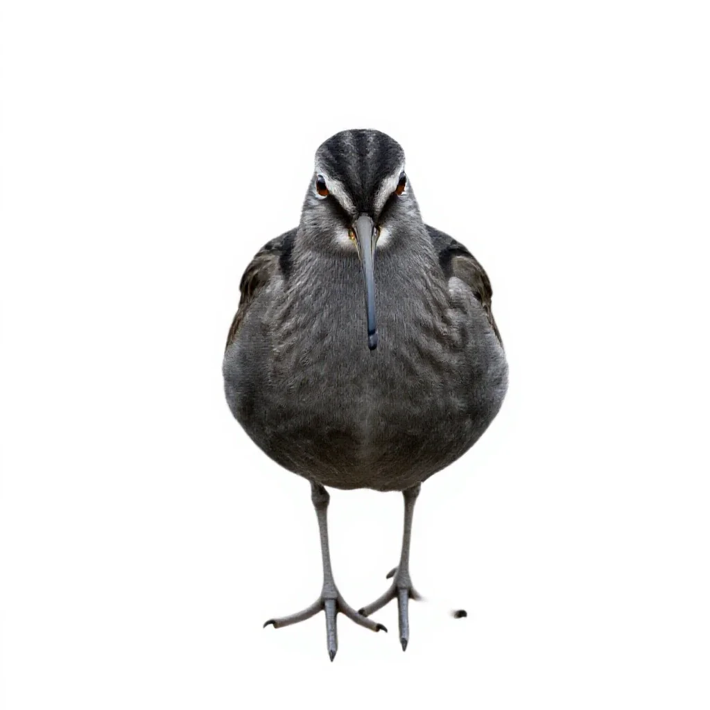 Curlew sandpiper isolated on a white background