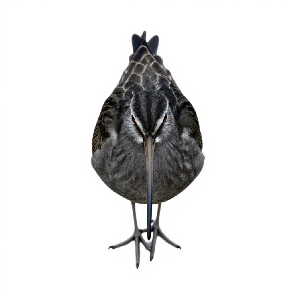 Curlew isolated on a white background