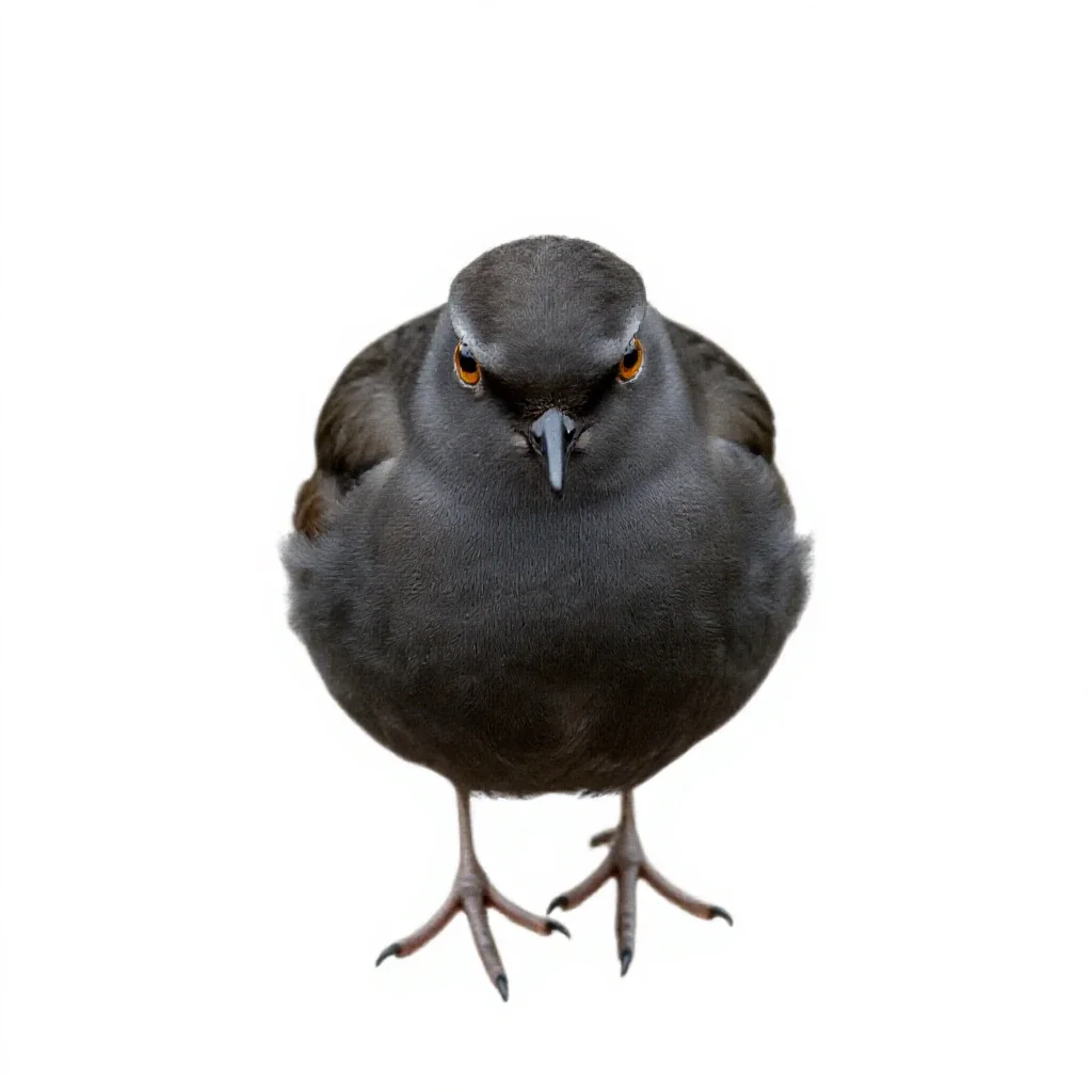 Dotterel isolated on a white background