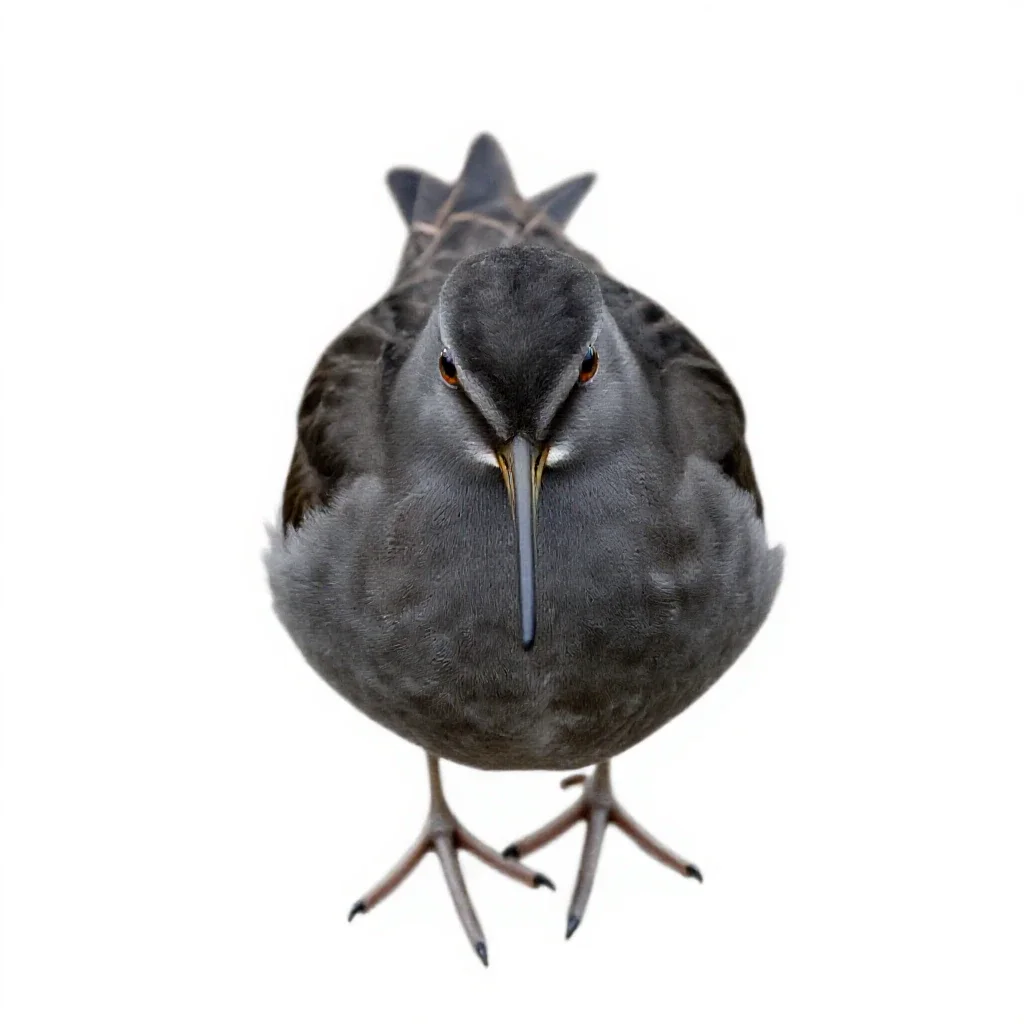 Dowitcher isolated on a white background