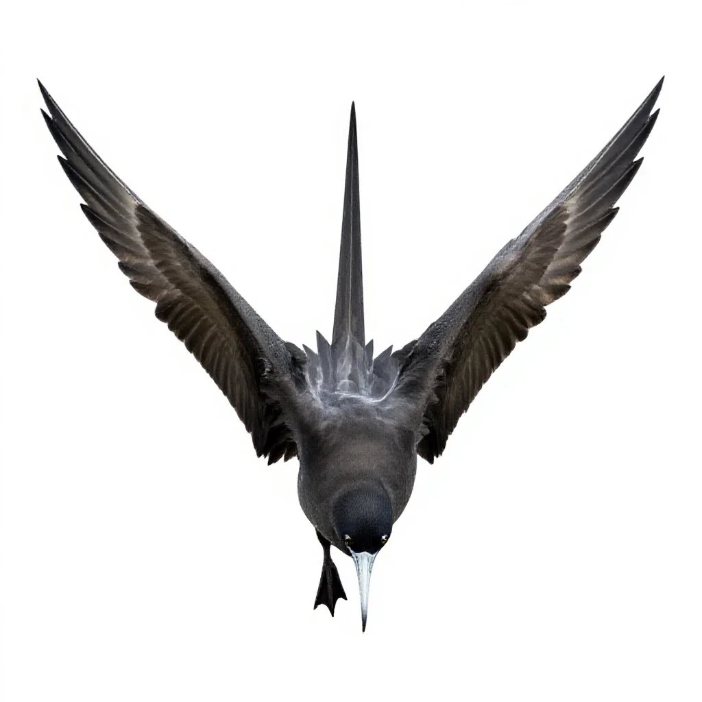 Frigate bird isolated on a white background