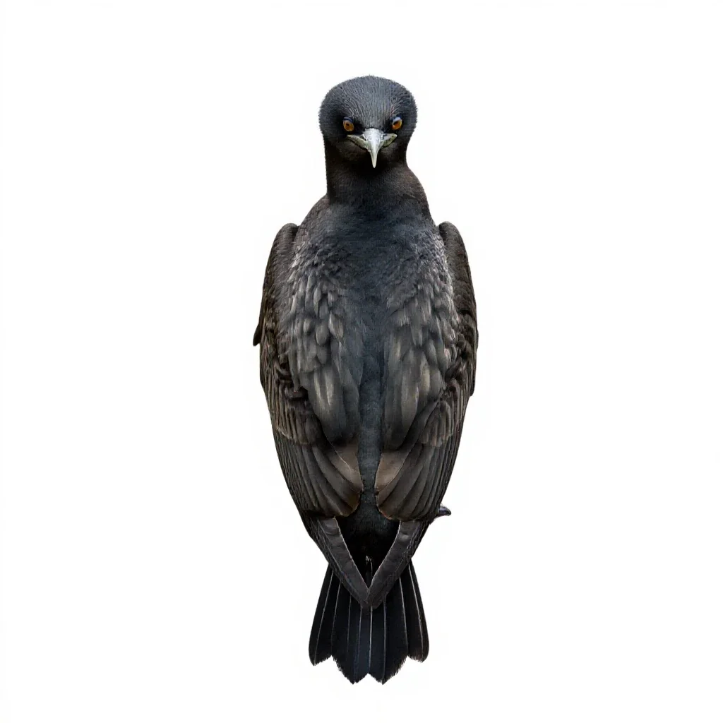 Gaviiform seabird isolated on a white background