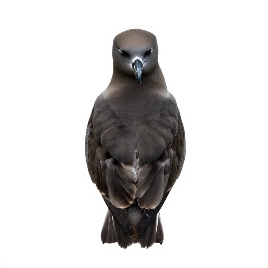 Giant petrel isolated on a white background