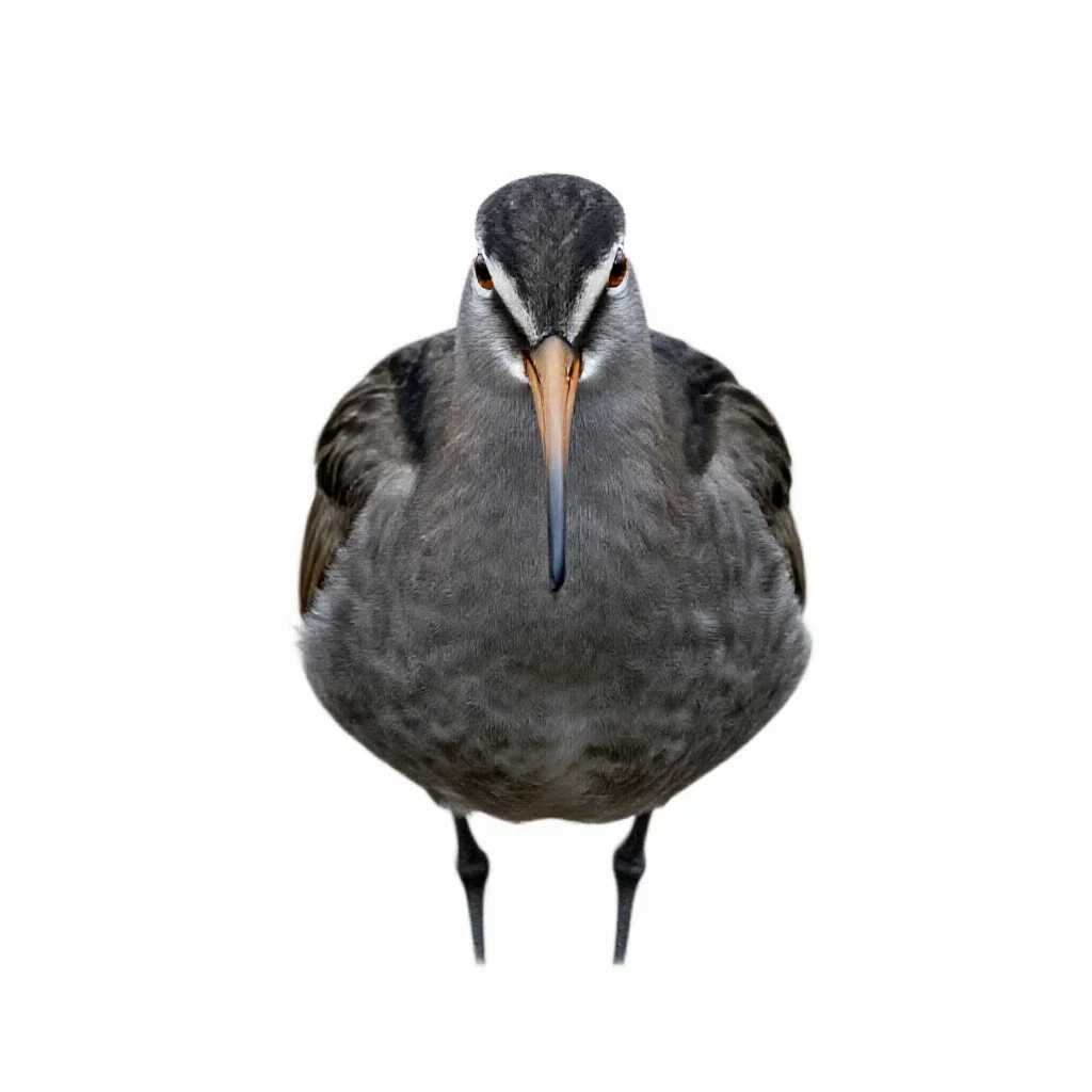 Godwit isolated on a white background