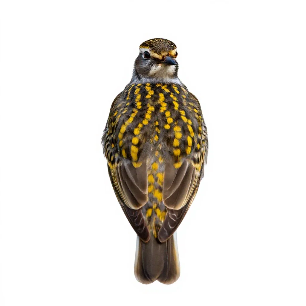Golden plover isolated on a white background