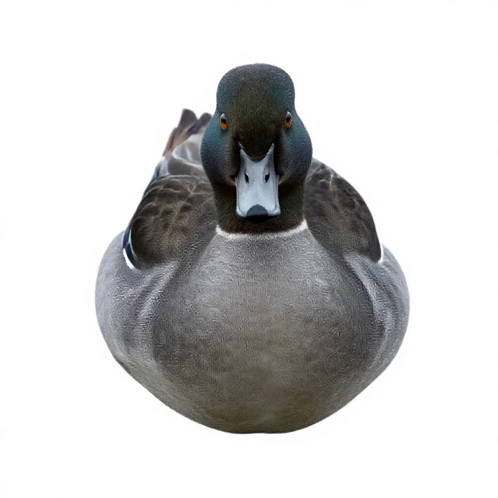 Goosander isolated on a white background