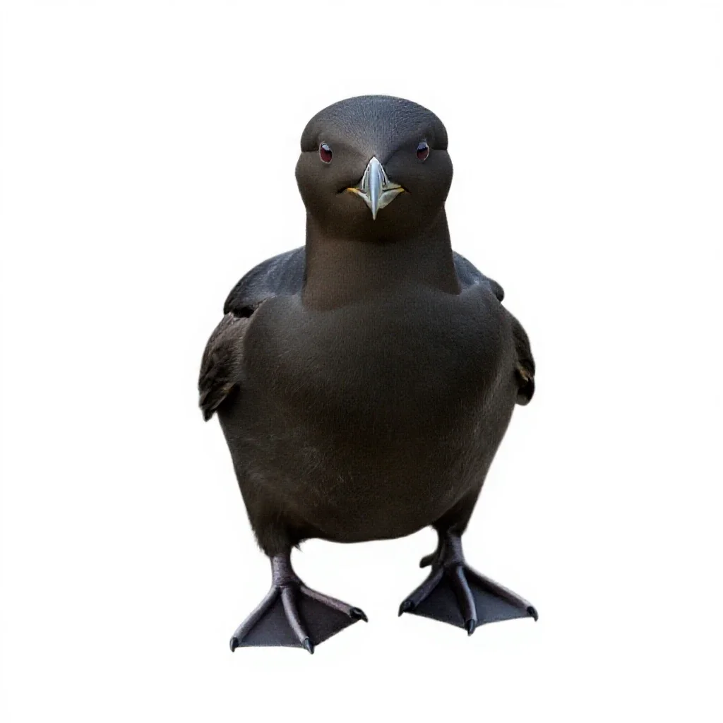 Guillemot isolated on a white background