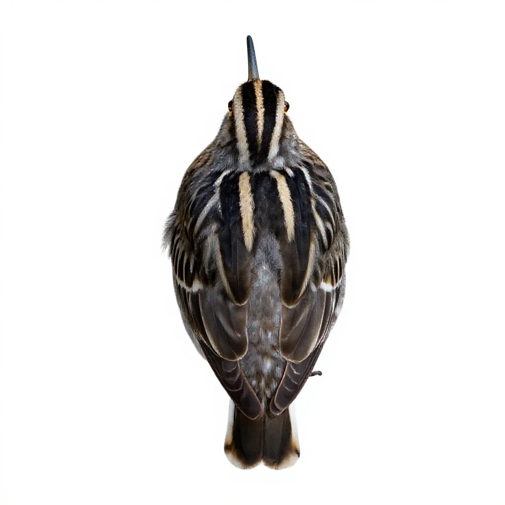 Jacksnipe isolated on a white background
