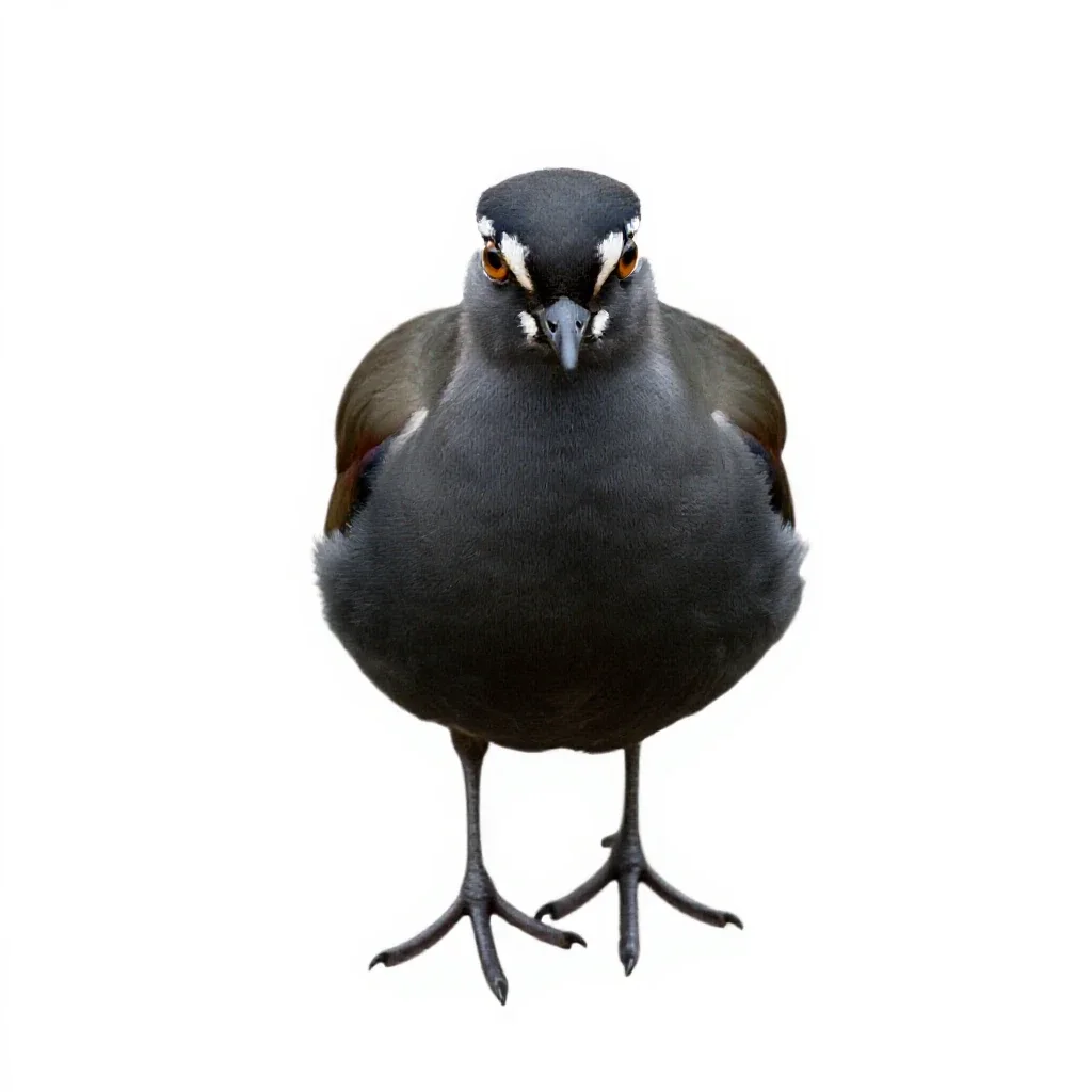 Lapwing isolated on a white background