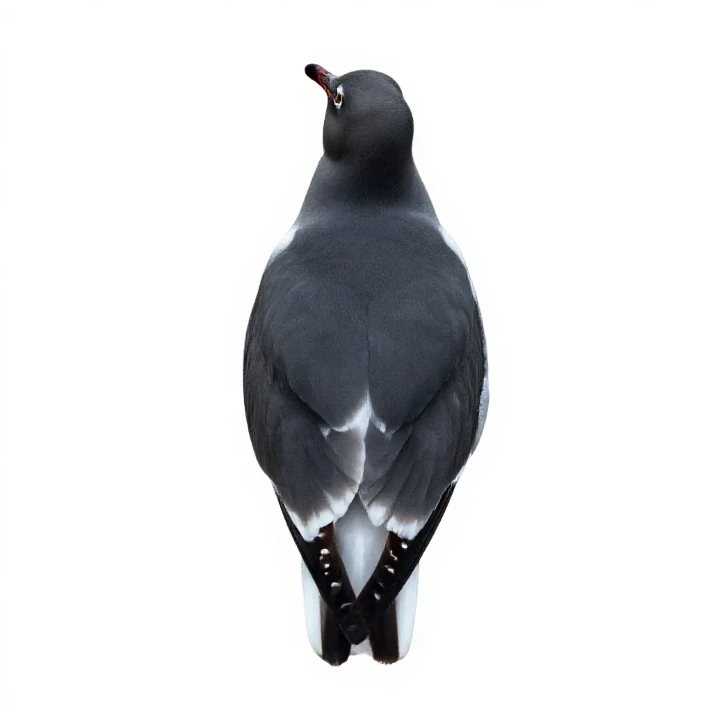 Laughing gull isolated on a white background