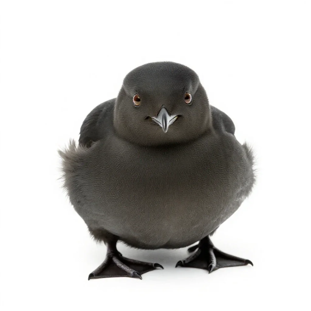 Little auk isolated on a white background