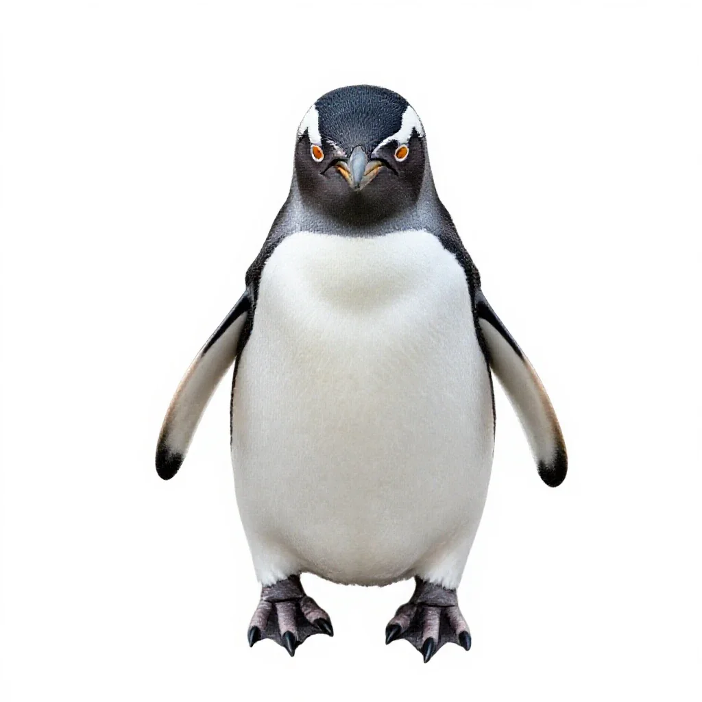 Penguin isolated on a white background