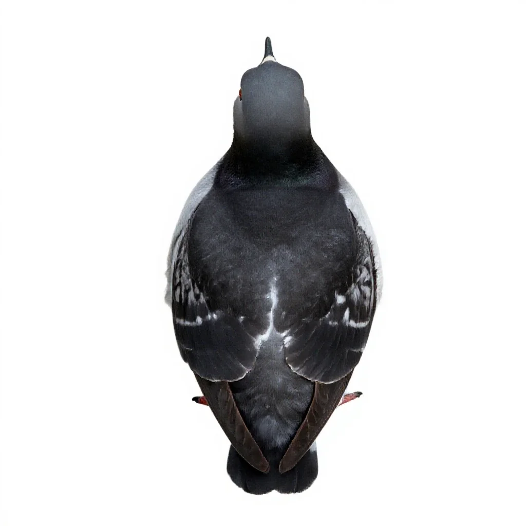 Pigeon guillemot isolated on a white background