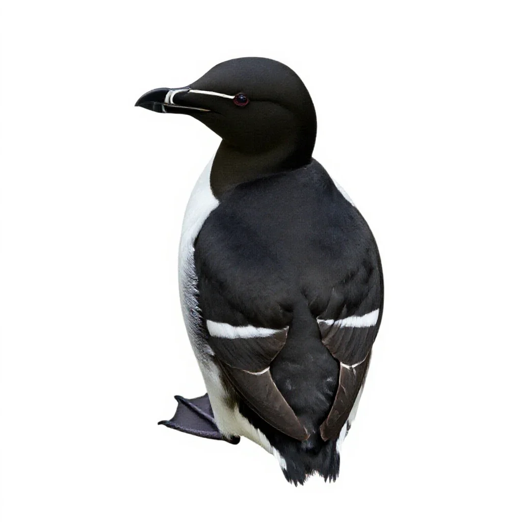 Razorbill isolated on a white background