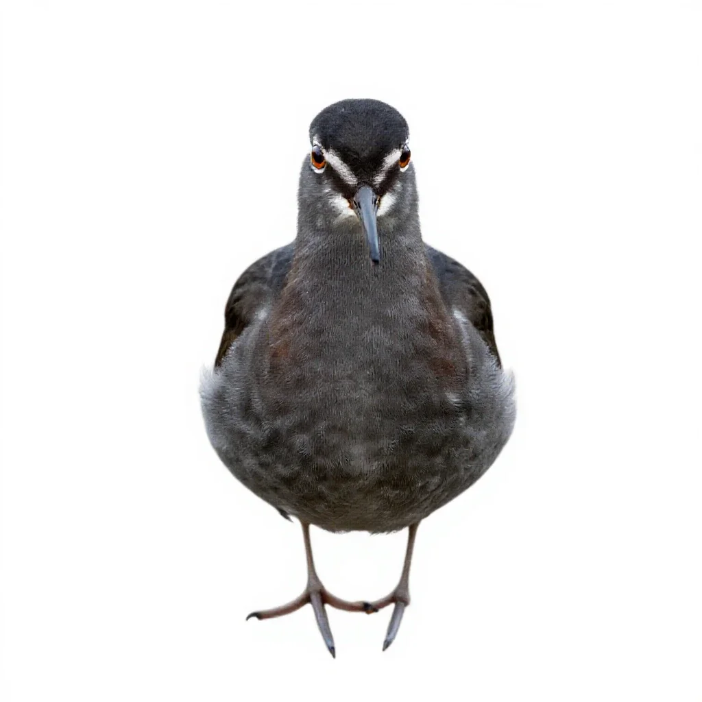 Red phalarope isolated on a white background