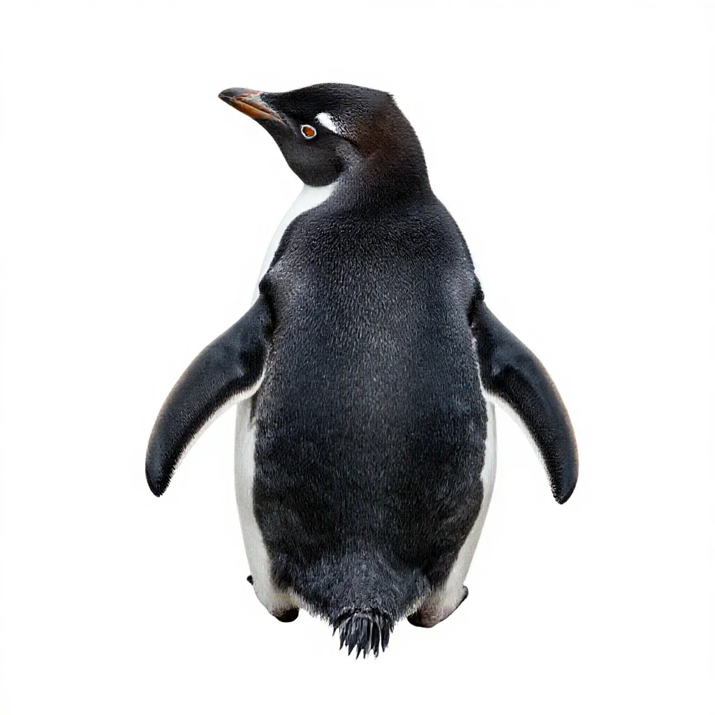 Rock hopper isolated on a white background