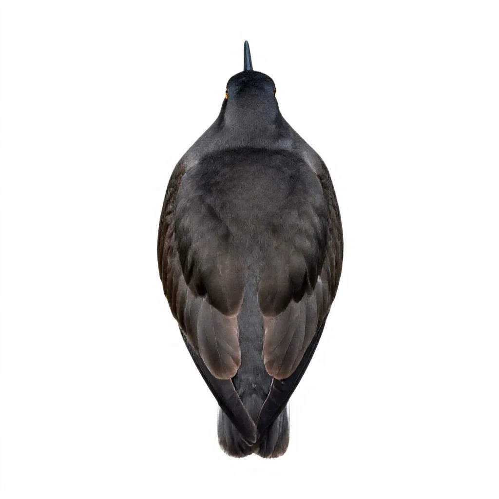 Shorebird isolated on a white background