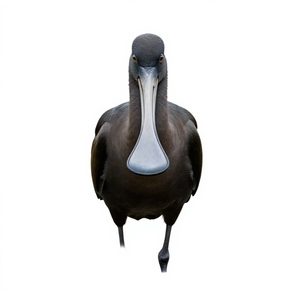 Spoonbill isolated on a white background