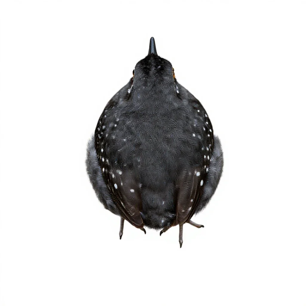 Spotted sandpiper isolated on a white background