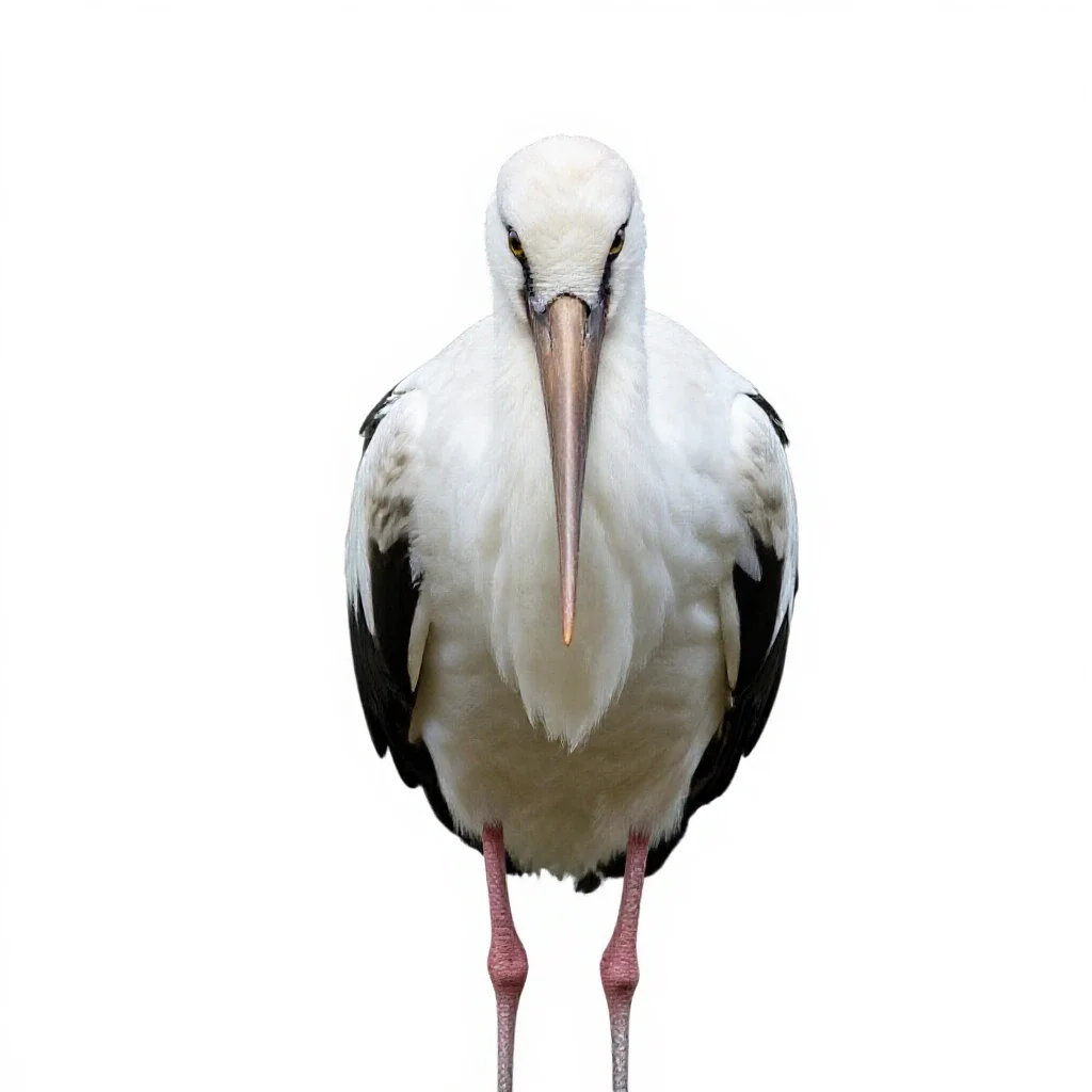 Stork isolated on a white background