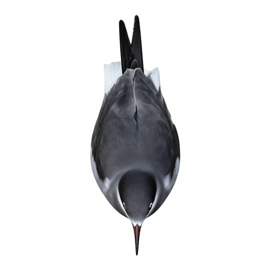 Tern isolated on a white background
