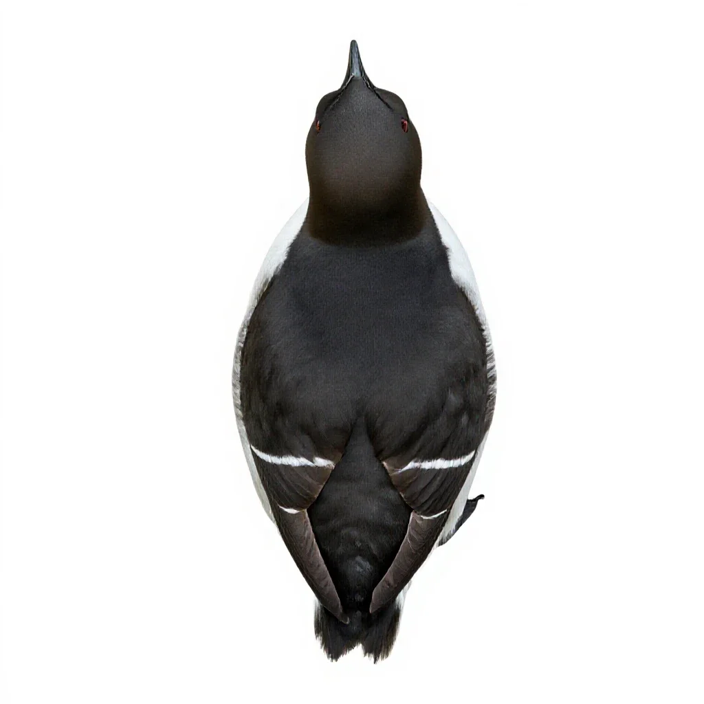 Thick-billed murre isolated on a white background