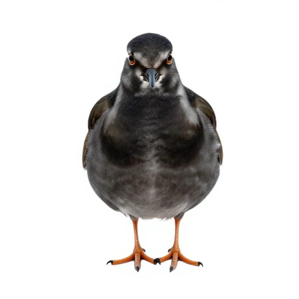 Turnstone isolated on a white background