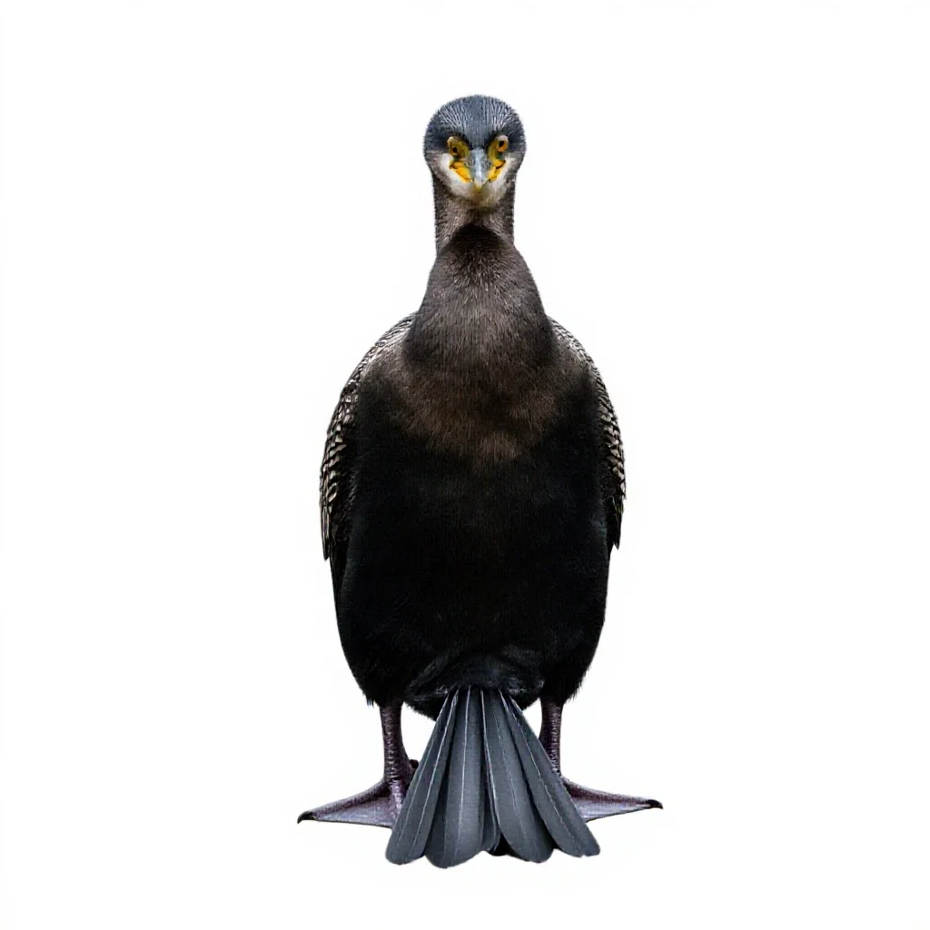 Water turkey isolated on a white background