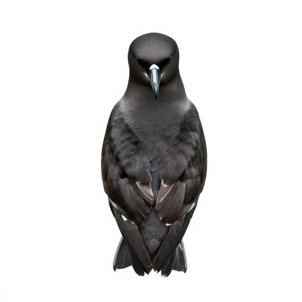 White-chinned petrel isolated on a white background