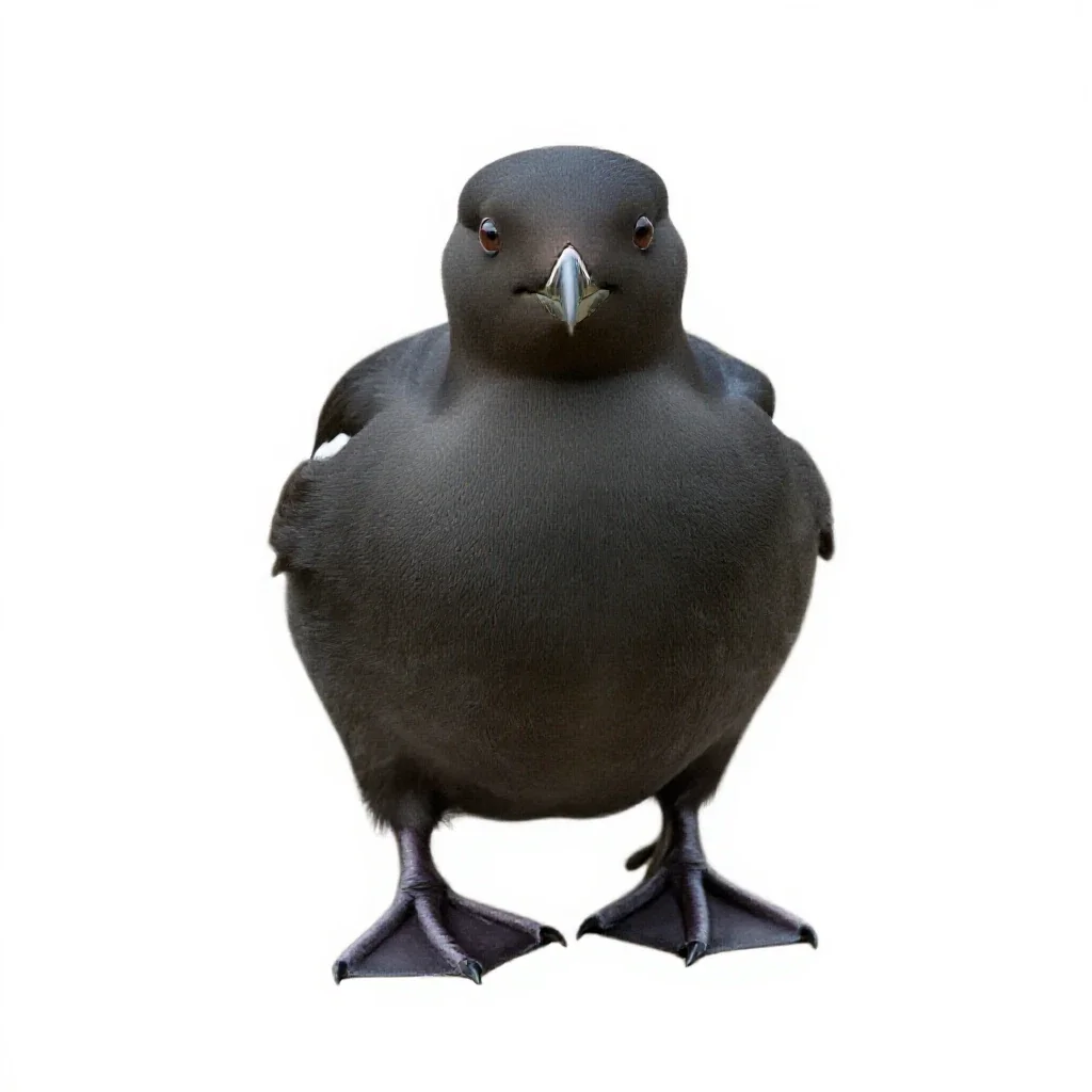 Auklet isolated on a white background