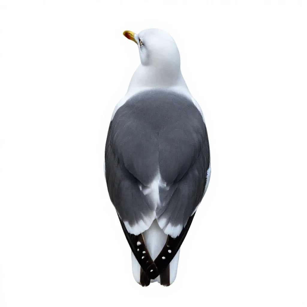Ivory gull isolated on a white background