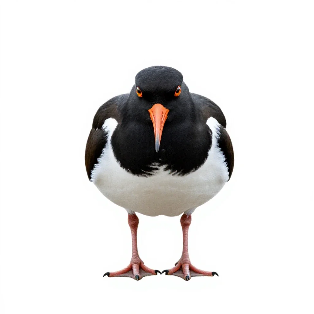 Oystercatcher isolated on a white background
