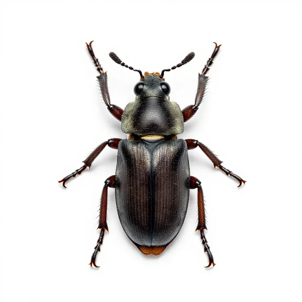 Bark beetle isolated on a white background