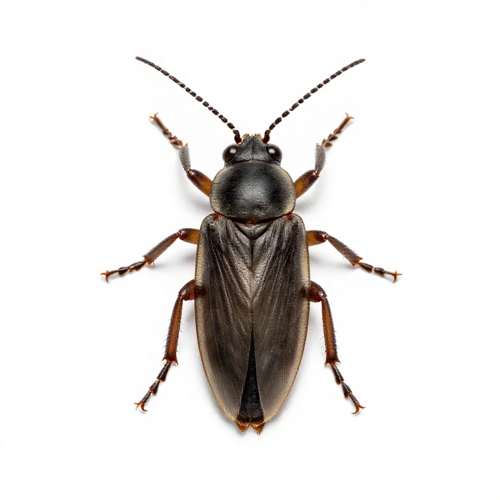 Bark-louse isolated on a white background