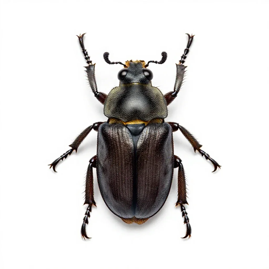 Bee beetle isolated on a white background
